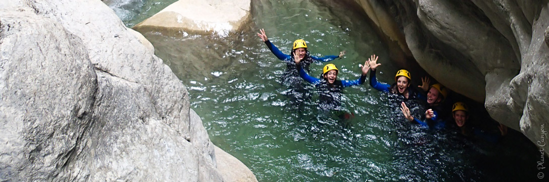 Canyoning près de Nice dans le canyon de Cramassouri